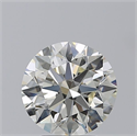 Natural Diamond 3.01 Carats, Round with Excellent Cut, K Color, VS2 Clarity and Certified by GIA