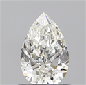 Natural Diamond 0.60 Carats, Pear with  Cut, H Color, VVS2 Clarity and Certified by GIA