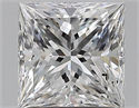 Diamante Natural 1.51 quilates, Princesa , Color E, claridad SI1 y certificado GIA