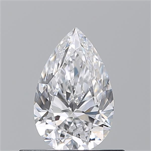 Picture of Natural Diamond 0.53 Carats, Pear with  Cut, D Color, VS2 Clarity and Certified by GIA