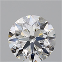 Natural Diamond 0.58 Carats, Round with Excellent Cut, G Color, SI1 Clarity and Certified by GIA