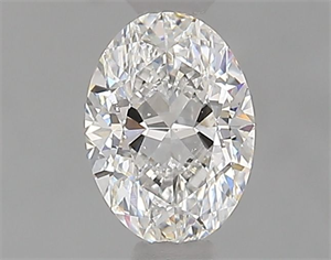 Foto Diamante Natural 0.60 quilates, Ovalado , Color E, claridad SI1 y certificado GIA de