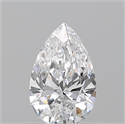 Diamante Natural 0.51 quilates, De pera , Color D, claridad VVS1 y certificado GIA