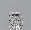 Natural Diamond 0.30 Carats, Radiant with  Cut, E Color, VVS2 Clarity and Certified by GIA