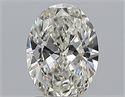 Natural Diamond 1.20 Carats, Oval with  Cut, I Color, VS2 Clarity and Certified by GIA