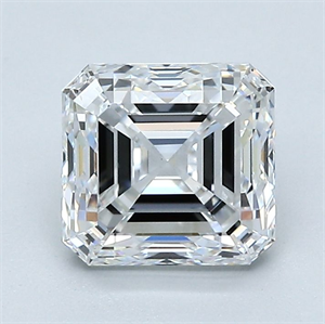 Picture of Natural Diamond 1.70 Carats, Asscher with  Cut, D Color, VS1 Clarity and Certified by GIA