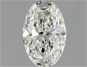 Diamante Natural 0.62 quilates, Ovalado , Color H, claridad VVS2 y certificado GIA