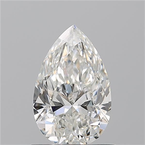 Picture of Natural Diamond 0.92 Carats, Pear with  Cut, H Color, SI2 Clarity and Certified by GIA