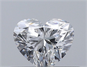 Natural Diamond 0.31 Carats, Heart with  Cut, E Color, IF Clarity and Certified by GIA