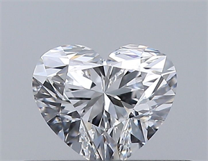 Picture of Natural Diamond 0.31 Carats, Heart with  Cut, E Color, IF Clarity and Certified by GIA