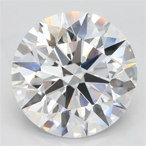 Picture of Lab Grown Diamond 4.14 Carats, Round with Excellent Cut, D Color, VVS1 Clarity and Certified by GIA