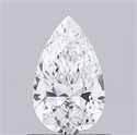 Natural Diamond 0.60 Carats, Pear with  Cut, F Color, VVS2 Clarity and Certified by GIA