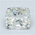 Natural Diamond 1.62 Carats, Cushion with  Cut, J Color, SI1 Clarity and Certified by GIA