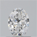Natural Diamond 0.60 Carats, Oval with  Cut, D Color, VS2 Clarity and Certified by GIA