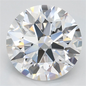 Picture of Lab Grown Diamond 3.43 Carats, Round with Ideal Cut, D Color, IF Clarity and Certified by IGI
