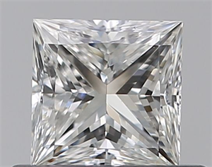 Picture of Natural Diamond 0.46 Carats, Princess with  Cut, G Color, VS1 Clarity and Certified by GIA