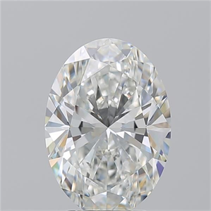 Picture of Natural Diamond 3.23 Carats, Oval with  Cut, H Color, VS1 Clarity and Certified by GIA