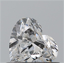 Natural Diamond 0.45 Carats, Heart with  Cut, D Color, VVS1 Clarity and Certified by GIA