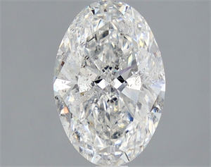 Picture of Natural Diamond 1.50 Carats, Oval with  Cut, E Color, SI2 Clarity and Certified by IGI
