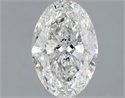 Natural Diamond 1.50 Carats, Oval with  Cut, E Color, SI2 Clarity and Certified by IGI