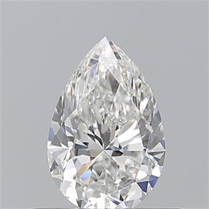 Picture of Natural Diamond 0.50 Carats, Pear with  Cut, G Color, VS1 Clarity and Certified by GIA