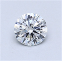 Natural Diamond 0.70 Carats, Round with Very Good Cut, D Color, I1 Clarity and Certified by GIA