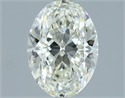 Natural Diamond 1.35 Carats, Oval with  Cut, I Color, VVS1 Clarity and Certified by IGI