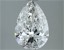 Natural Diamond 2.01 Carats, Pear with  Cut, G Color, SI2 Clarity and Certified by GIA