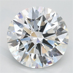 Picture of Lab Grown Diamond 2.39 Carats, Round with Excellent Cut, D Color, FL Clarity and Certified by GIA