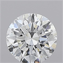 Natural Diamond 0.70 Carats, Round with Excellent Cut, D Color, VS2 Clarity and Certified by GIA