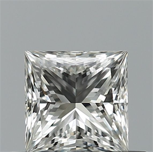 Picture of Natural Diamond 0.52 Carats, Princess with  Cut, G Color, VVS2 Clarity and Certified by IGI