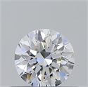 Natural Diamond 0.44 Carats, Round with Excellent Cut, E Color, IF Clarity and Certified by GIA