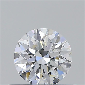 Picture of Natural Diamond 0.44 Carats, Round with Excellent Cut, E Color, IF Clarity and Certified by GIA