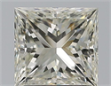 Natural Diamond 1.51 Carats, Princess with  Cut, K Color, SI2 Clarity and Certified by GIA