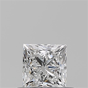 Picture of Natural Diamond 0.50 Carats, Princess with  Cut, E Color, VS1 Clarity and Certified by GIA