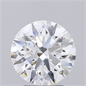 Lab Grown Diamond 3.07 Carats, Round with Ideal Cut, E Color, IF Clarity and Certified by IGI