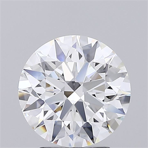 Picture of Lab Grown Diamond 3.07 Carats, Round with Ideal Cut, E Color, IF Clarity and Certified by IGI