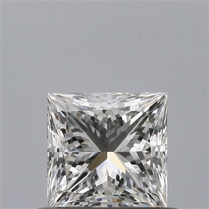 Picture of Natural Diamond 0.52 Carats, Princess with  Cut, F Color, VVS2 Clarity and Certified by GIA