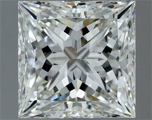 Picture of Natural Diamond 1.25 Carats, Princess with  Cut, I Color, VVS1 Clarity and Certified by IGI