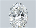 Natural Diamond 0.80 Carats, Oval with  Cut, F Color, SI1 Clarity and Certified by GIA