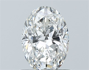 Picture of Natural Diamond 0.80 Carats, Oval with  Cut, F Color, SI1 Clarity and Certified by GIA