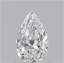 Natural Diamond 0.61 Carats, Pear with  Cut, F Color, VVS2 Clarity and Certified by GIA