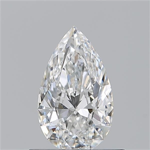Picture of Natural Diamond 0.61 Carats, Pear with  Cut, F Color, VVS2 Clarity and Certified by GIA