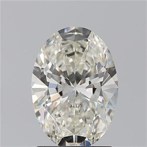 Picture of Natural Diamond 1.71 Carats, Oval with  Cut, J Color, VS2 Clarity and Certified by GIA