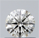 Diamante Natural 0.50 quilates, Redondo , Color K, claridad VVS2 y certificado GIA