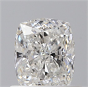 Diamante Natural 0.70 quilates, Del cojín , Color F, claridad SI1 y certificado GIA