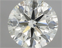 Natural Diamond 0.70 Carats, Round with Excellent Cut, K Color, VVS2 Clarity and Certified by IGI