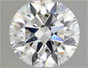 Natural Diamond 0.70 Carats, Round with Excellent Cut, H Color, SI2 Clarity and Certified by GIA