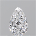 Natural Diamond 0.55 Carats, Pear with  Cut, D Color, VS1 Clarity and Certified by GIA