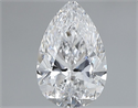 Natural Diamond 0.61 Carats, Pear with  Cut, D Color, VS1 Clarity and Certified by GIA
